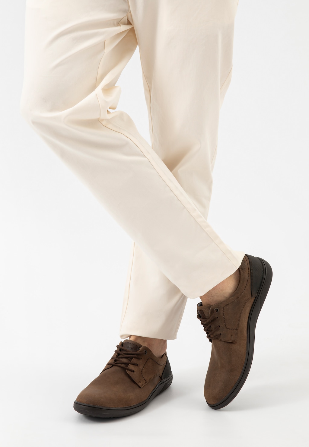 Hnědé šněrovací polobotky pánské 10266-82 Widok 8