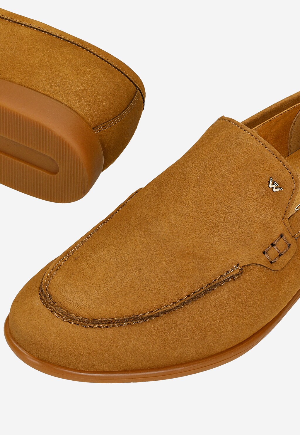 Světle hnědé pánské mokasíny 10257-23 Widok 7