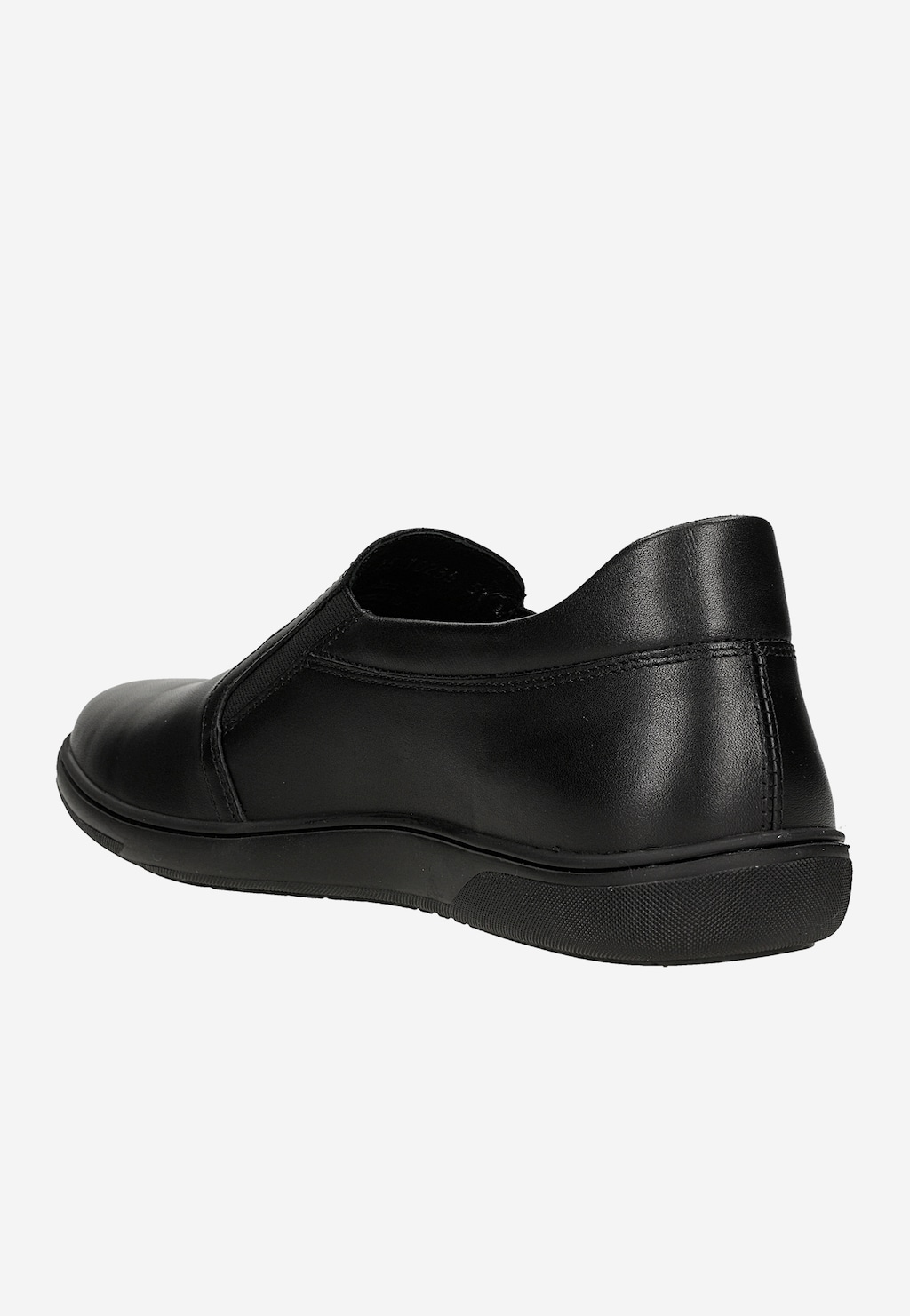 Černé pánské mokasíny z lícové kůže 10255-51 Widok 4