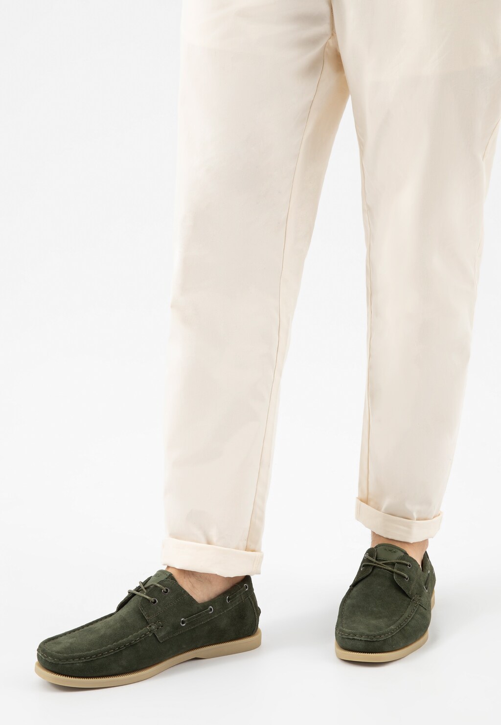 Zelené pánské námořnické mokasíny 10256-67 Widok 8