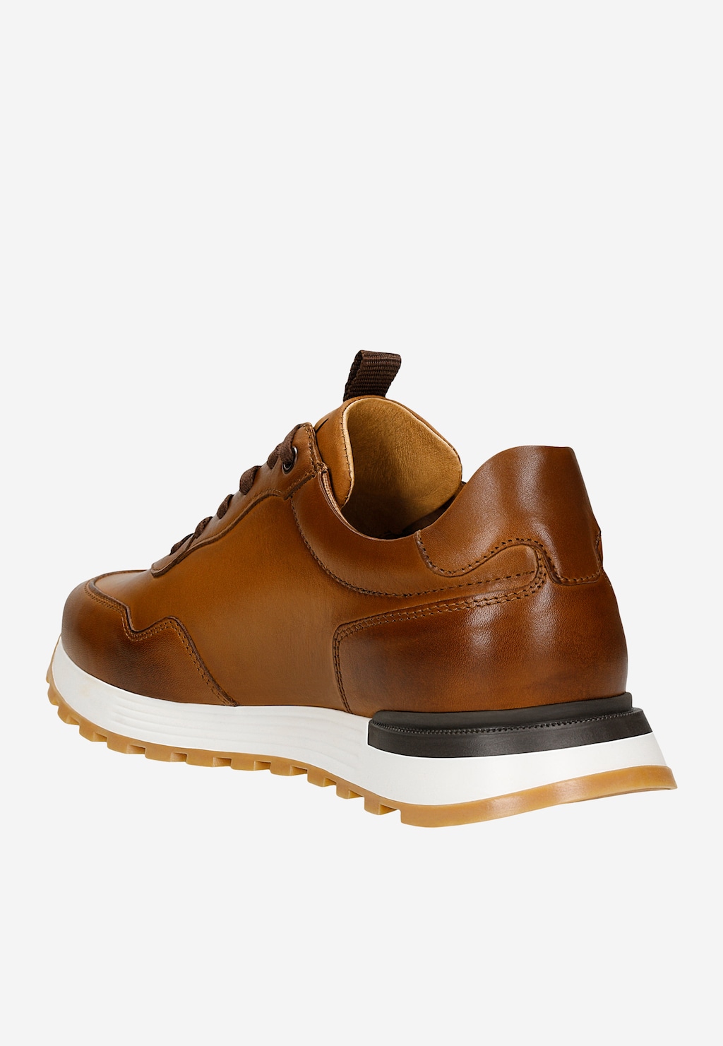 Světle hnědé pánské sneakery z lícové kůže 10201-53 Widok 4