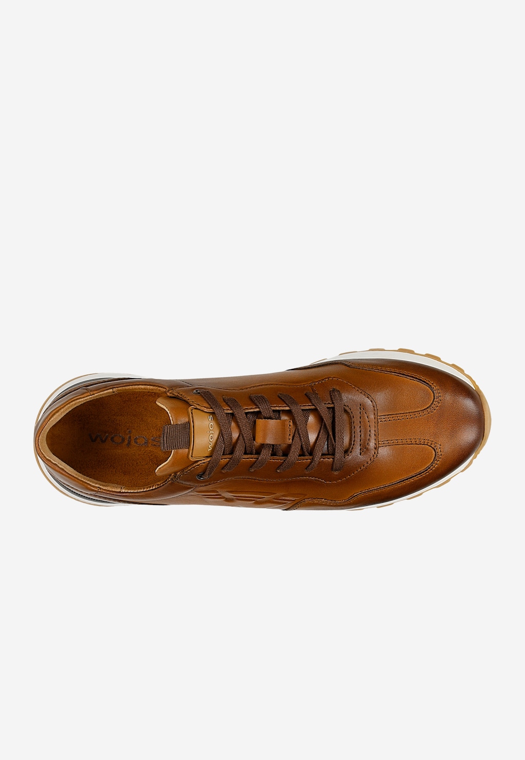 Světle hnědé pánské sneakery z lícové kůže 10201-53 Widok 5