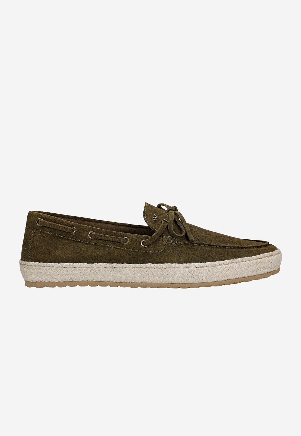 Ciemnozielone espadryle męskie typu boat shoes 10312-67 Widok 1