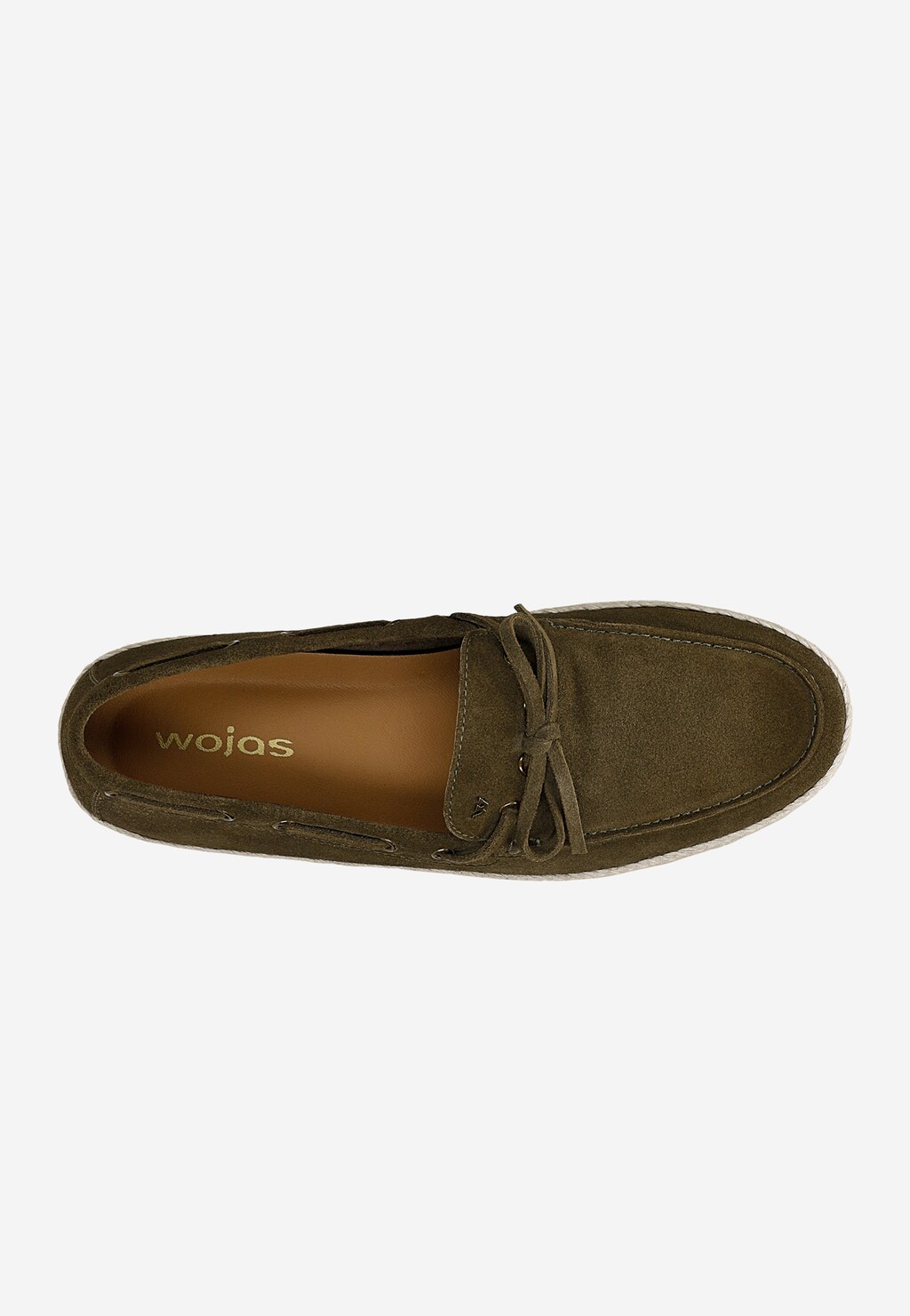 Ciemnozielone espadryle męskie typu boat shoes 10312-67 Widok 4