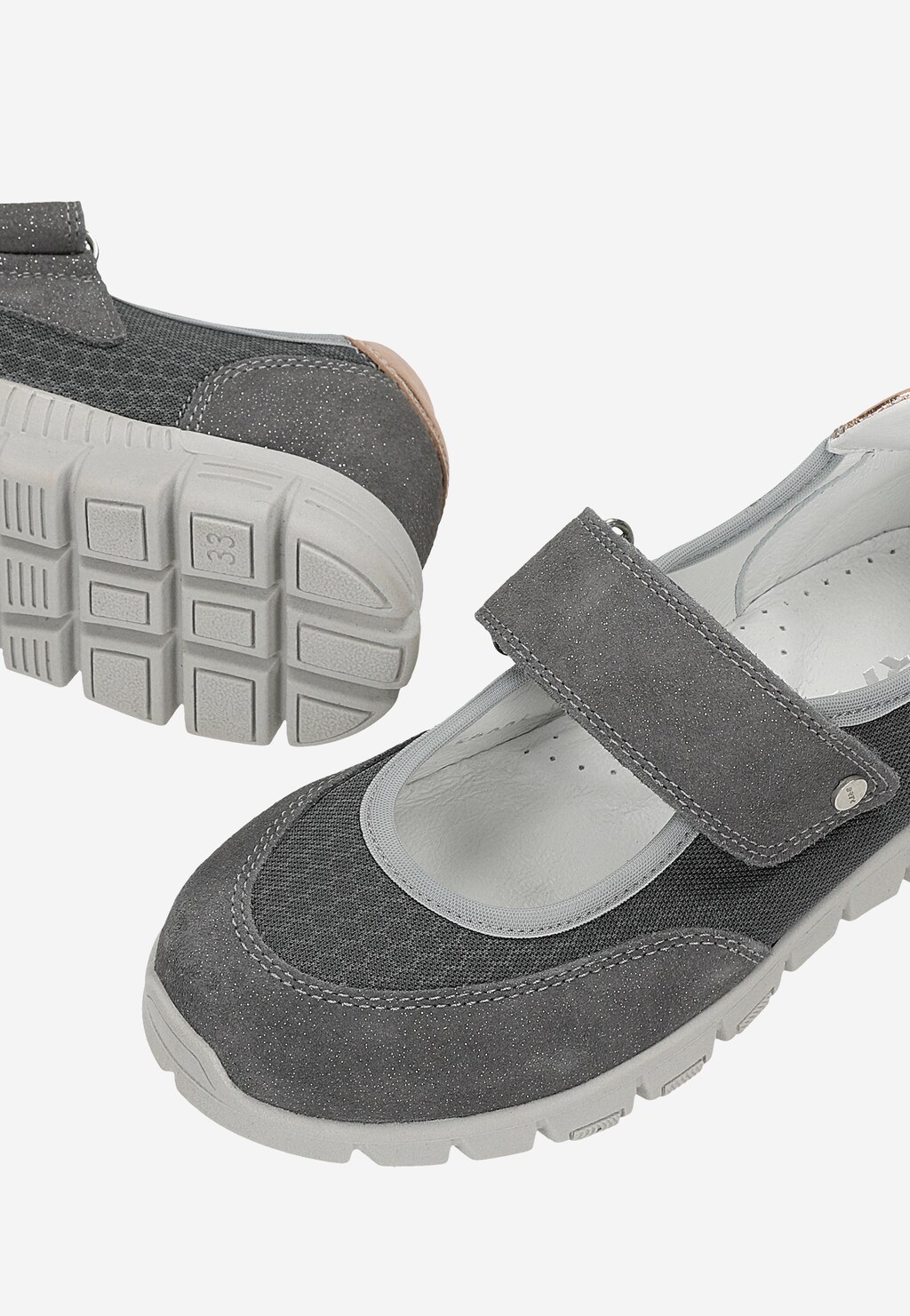 Wizytowe BARTEK W-58026/07K, dla dziewcząt, szary Widok 7