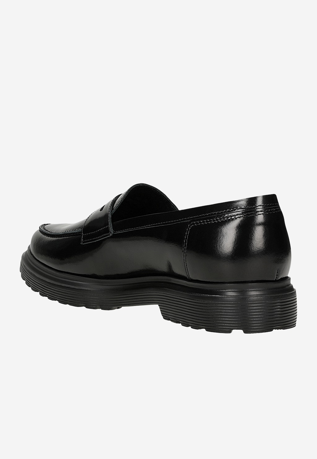 Čierne lakované pánske mokasíny 10263-51 Widok 4