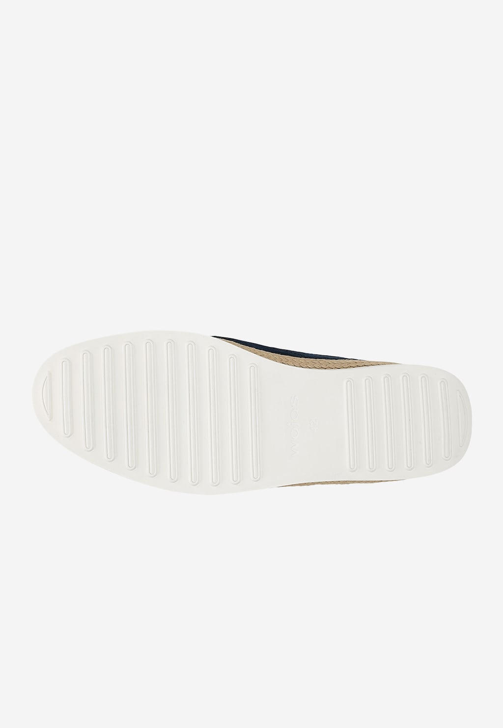 Tmavomodré pánske nazúvacie poltopánky s hnedým doplnkom z lícnej kože 10258-76 Widok 6