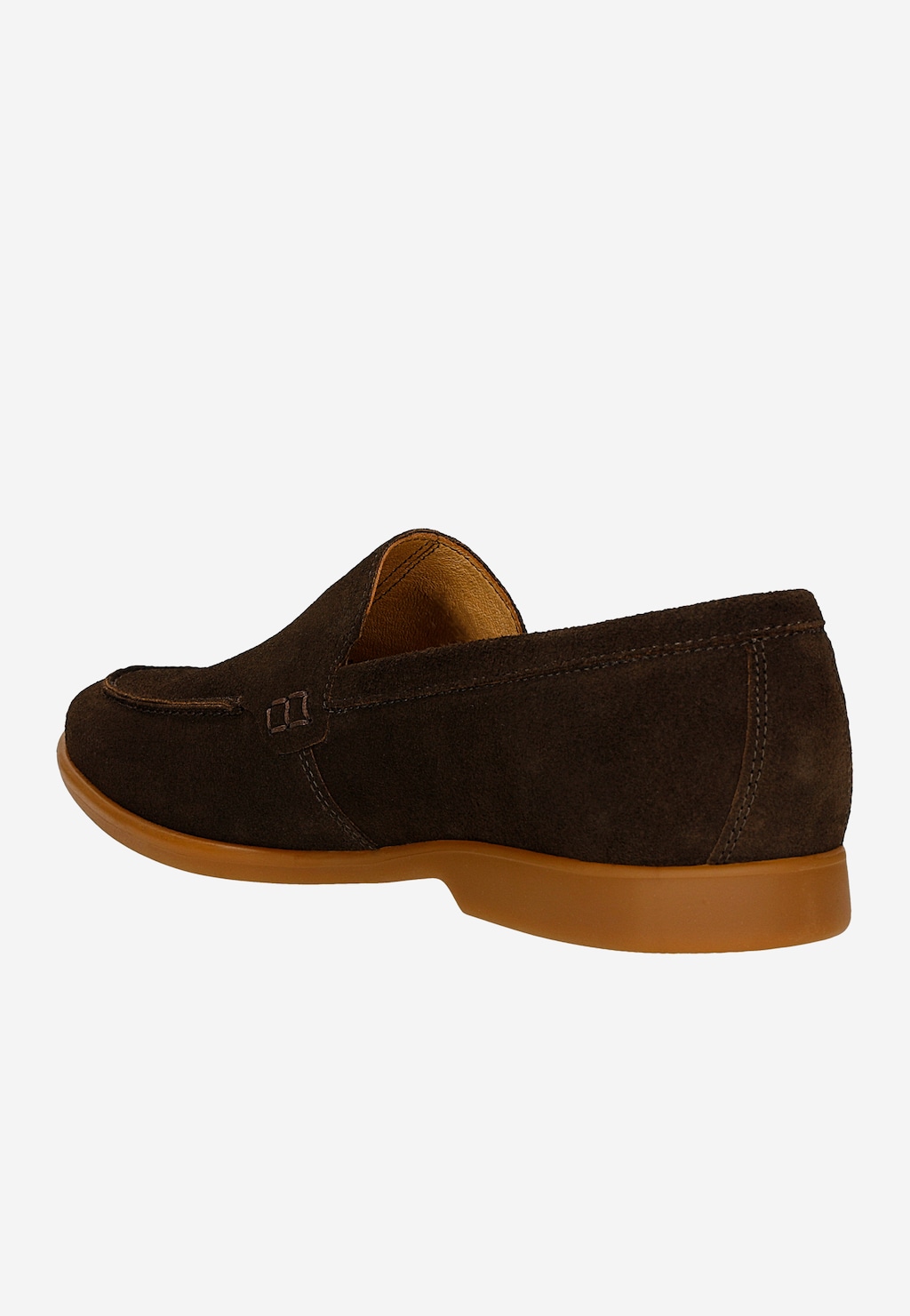 Hnedé pánske mokasíny zo semiškového velúru 10257-62 Widok 4