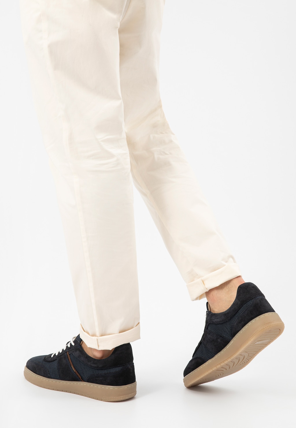 Tmavě modré pánské tenisky na šněrování 10248-86 Widok 8