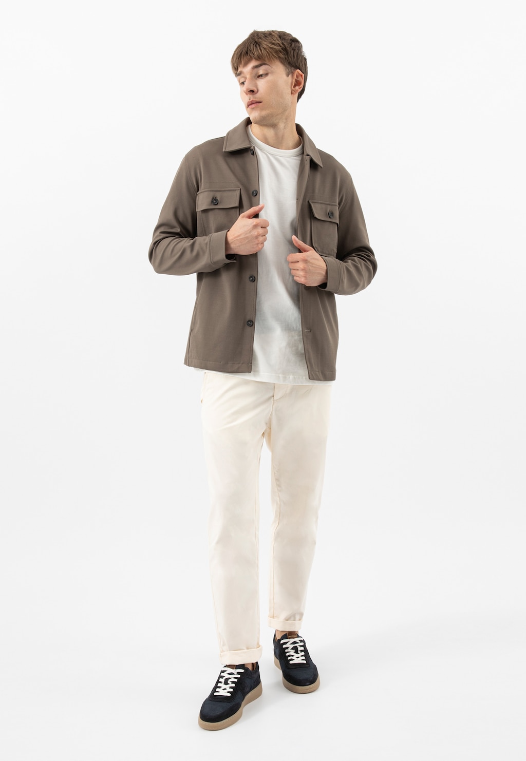 Tmavě modré pánské tenisky na šněrování 10248-86 Widok 9