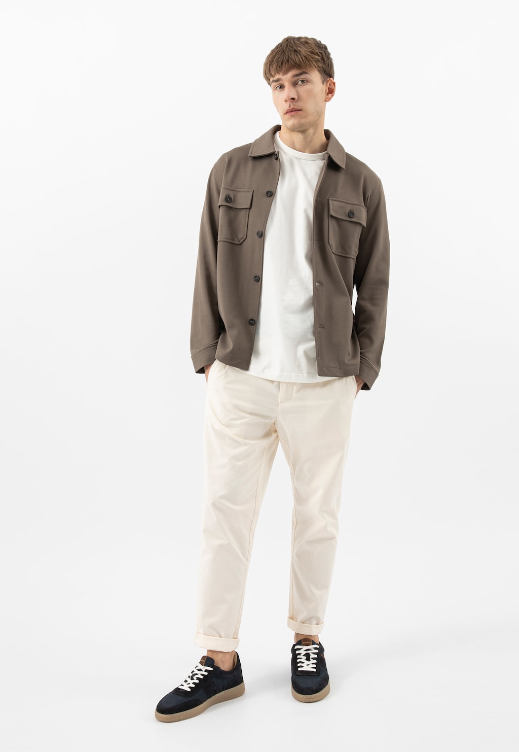 Tmavě modré pánské tenisky na šněrování 10248-86 Widok 1