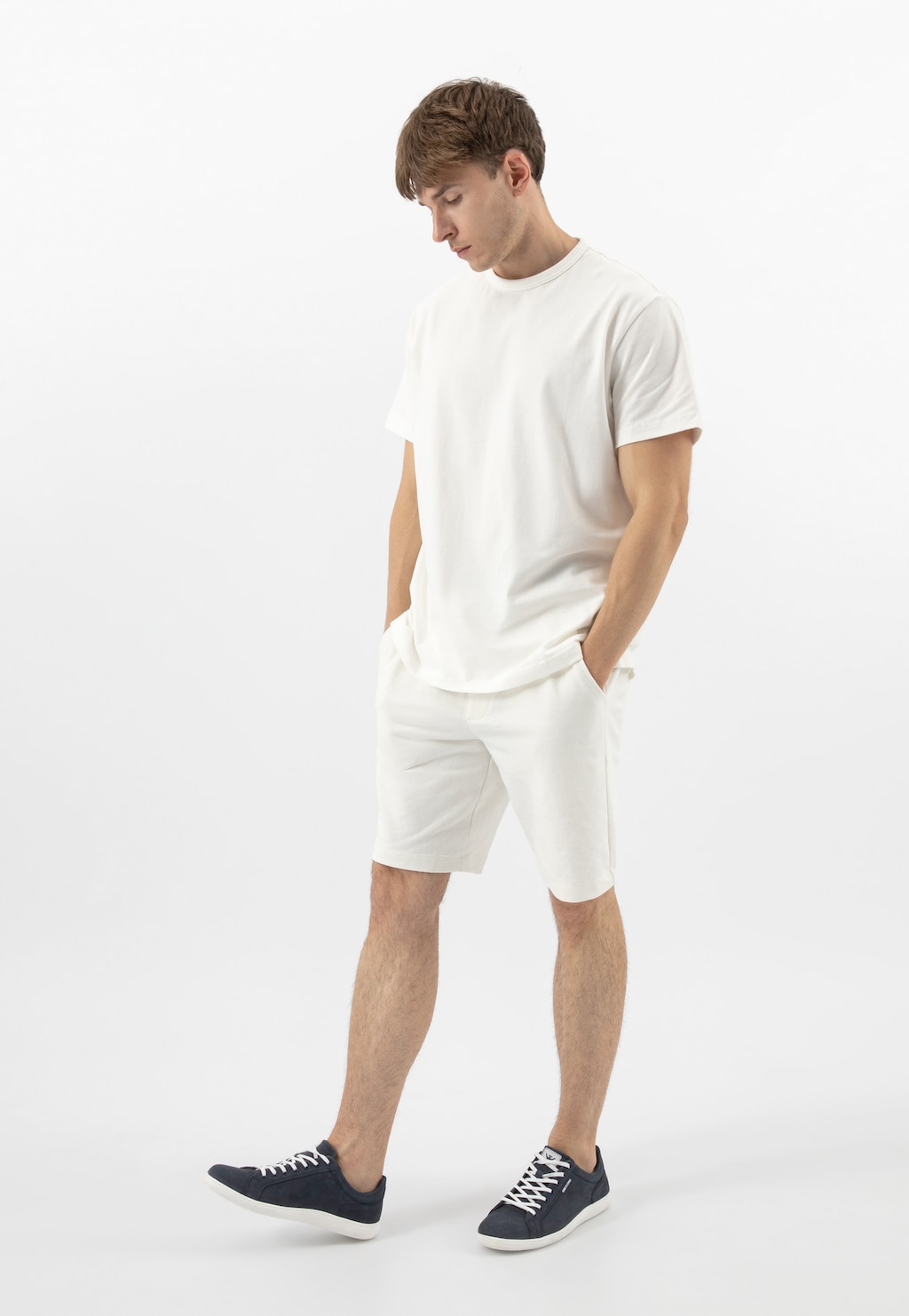 Modré tenisky z nubukové kůže 10197-26 Widok 1