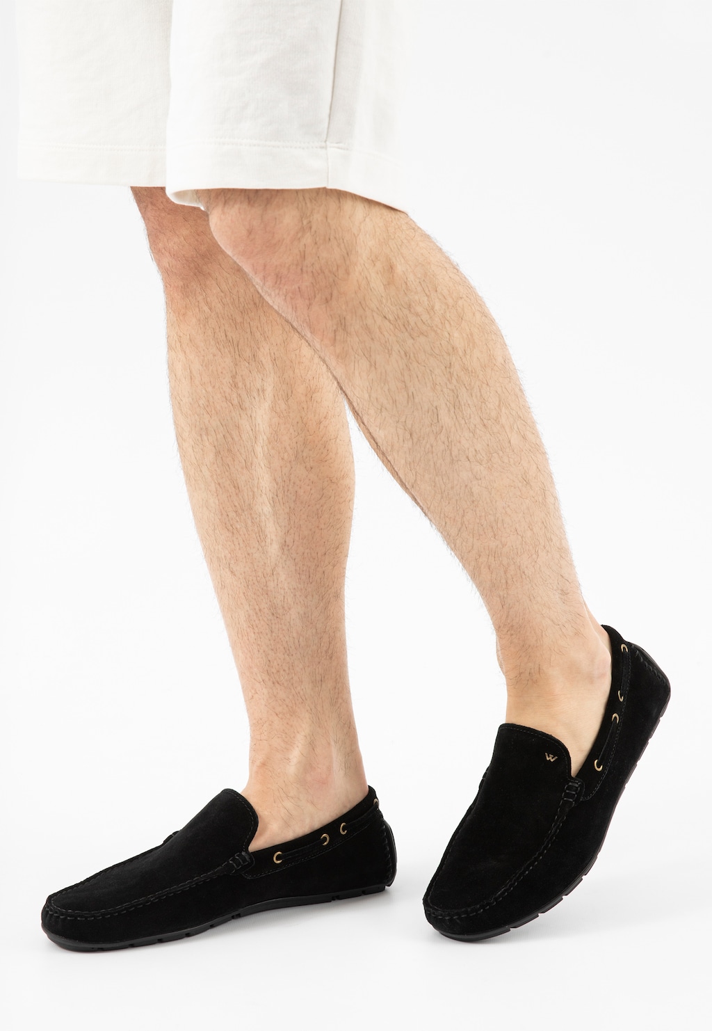 Čierne pánske poltopánky do práce aj na voľný čas 10047-61 Widok 7