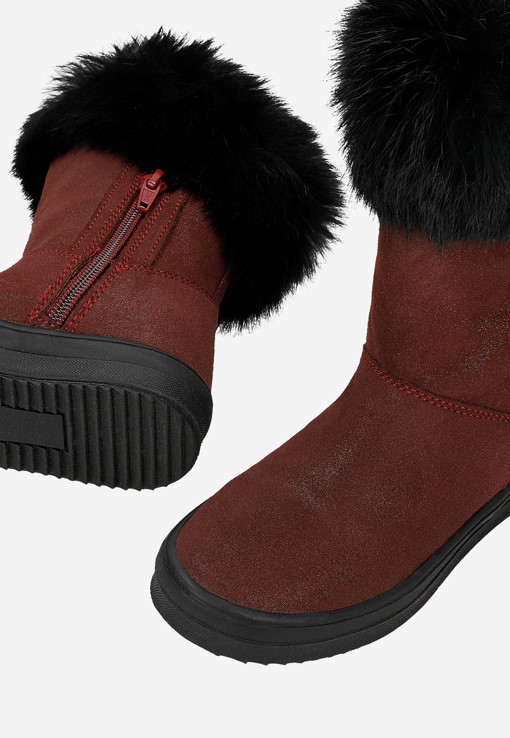 Zateplené kotníkové topánky BARTEK W-44399W/BOA, pre dievčatá, bordové Widok 8