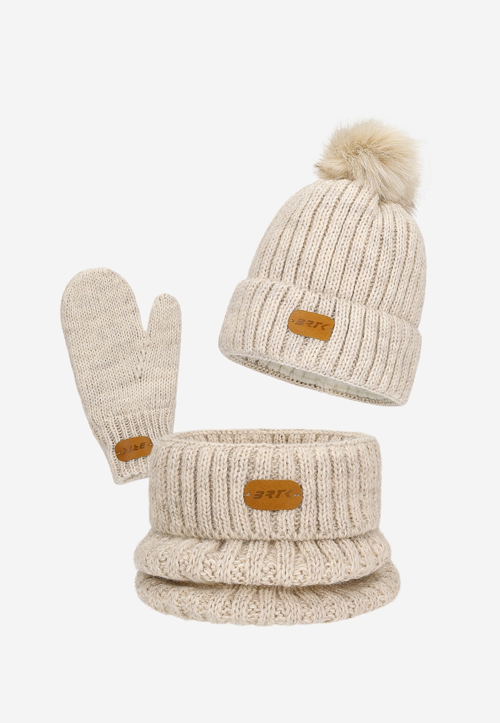 Zimní sada BARTEK 85601-14 - čepice s bambulí + nákrčník + rukavice Widok 2