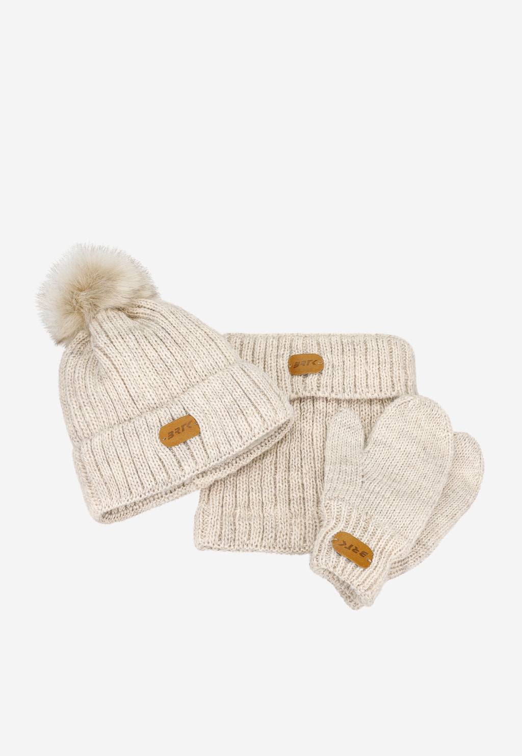 Zimní sada BARTEK 85601-14 - čepice s bambulí + nákrčník + rukavice Widok 6