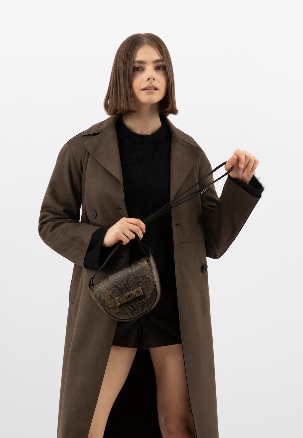 Malá půlkulatá kabelka se zvířecím vzorem 9816-77 Widok 1