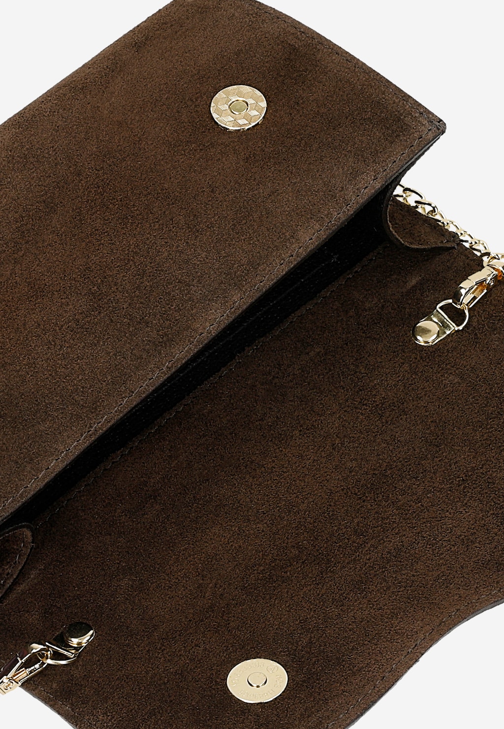 Tmavě hnědá psaníčko s asymetrickou klopou 80440-62 Widok 7