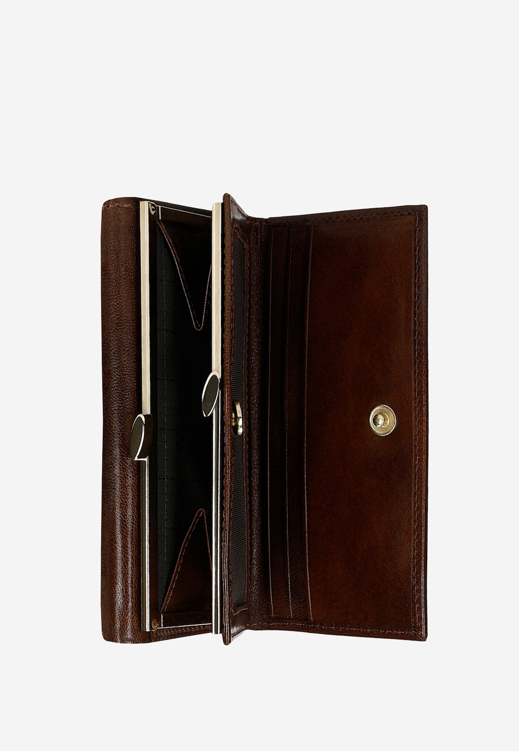 Brązowy skórzany portfel damski z blokadą RFID 91085-53 Widok 5