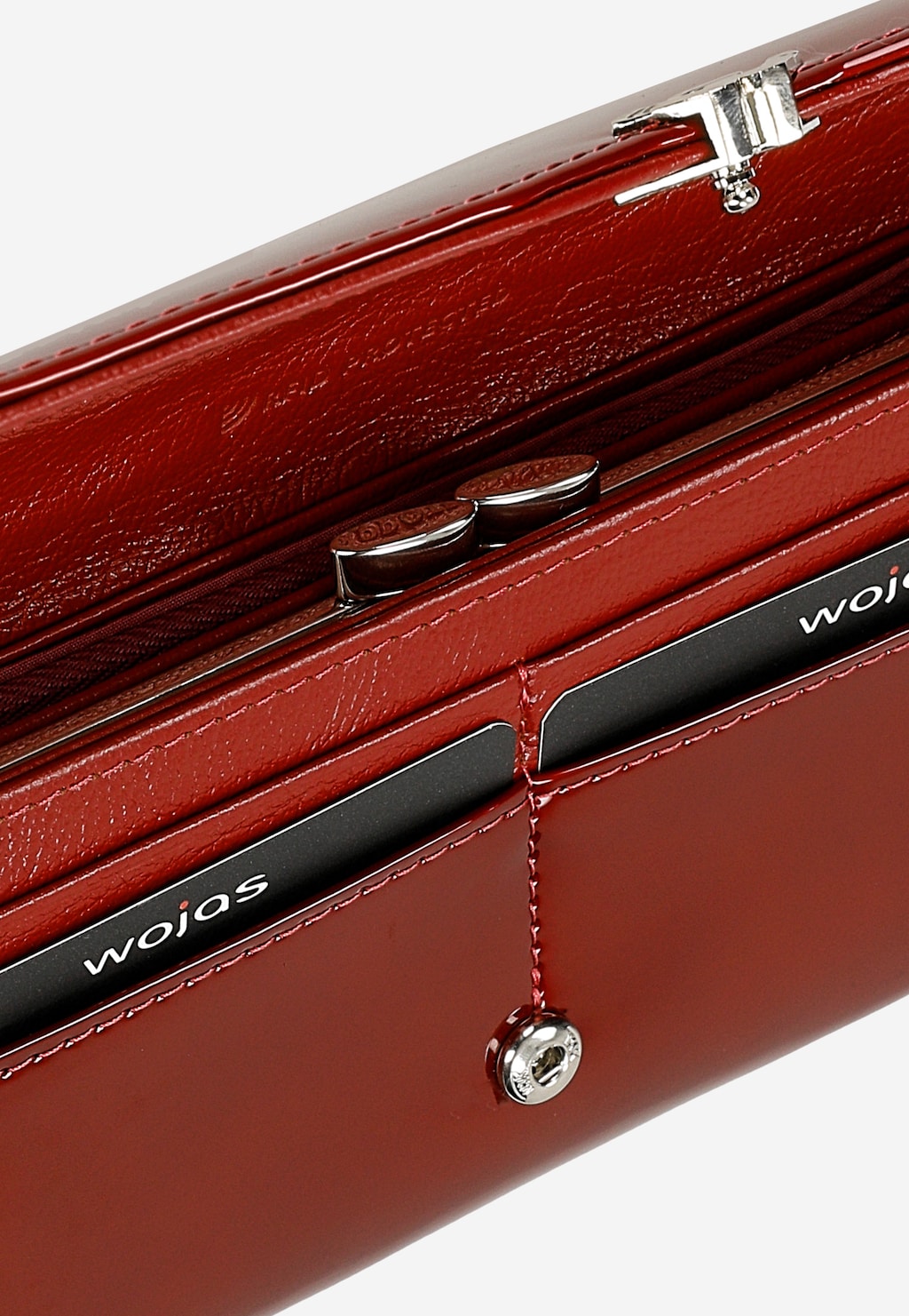 Červená lakovaná dámska peňaženka 91074-45 Widok 7