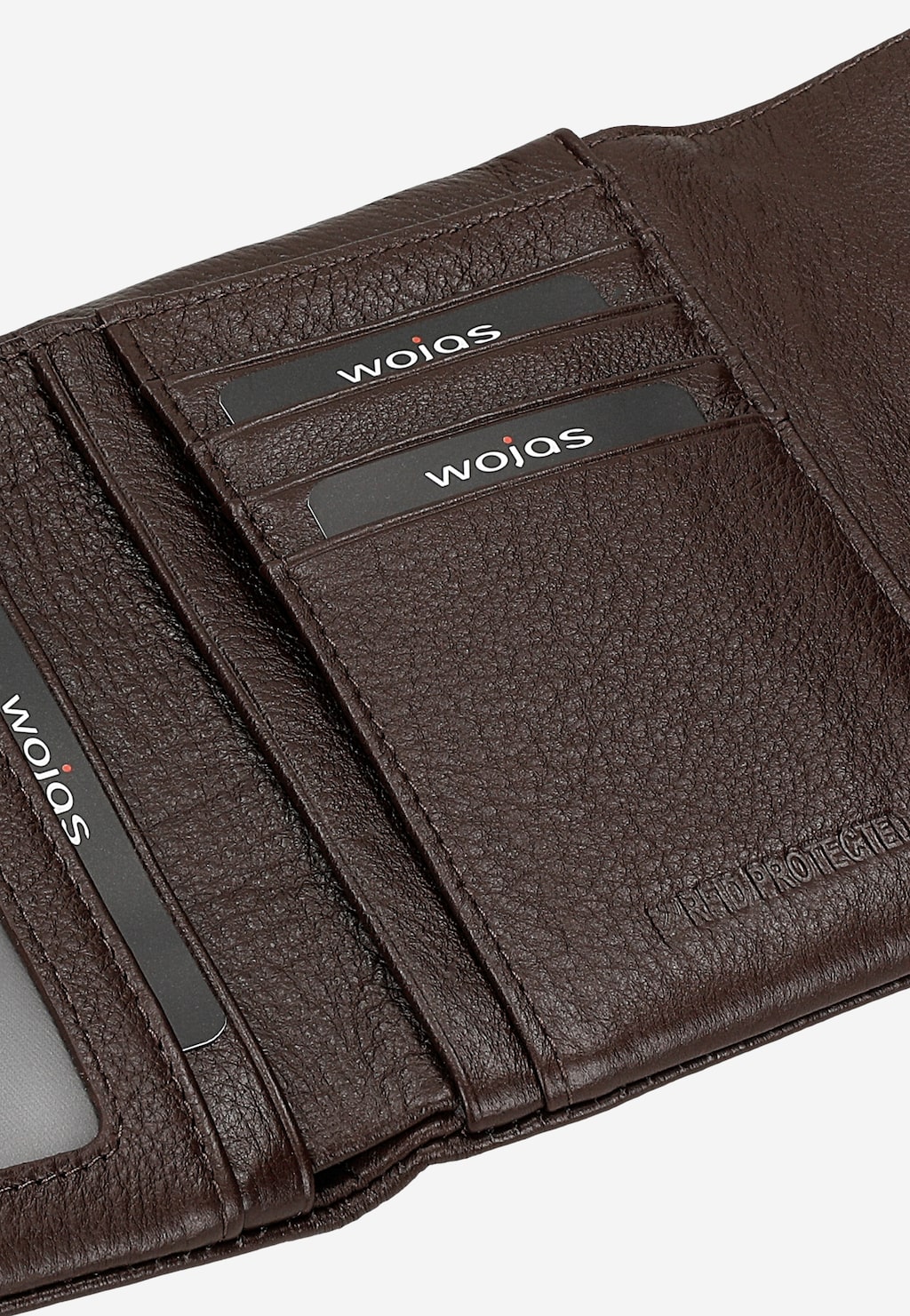 Čokoládová dámska peňaženka z pravej kože 91125-52 Widok 7