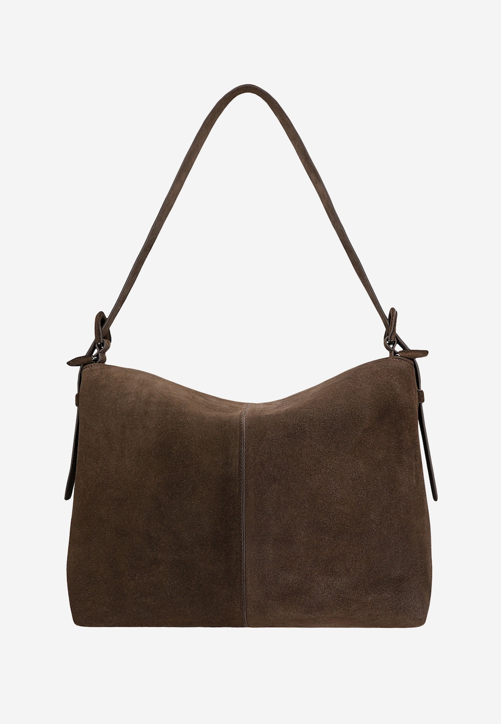 Brązowa czekoladowa torebka damska z dwoiny welurowej 80447-62 Widok 3