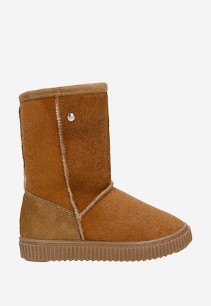 Botki ocieplane BARTEK T-447750/CAR, dla dziewcząt, brązowy