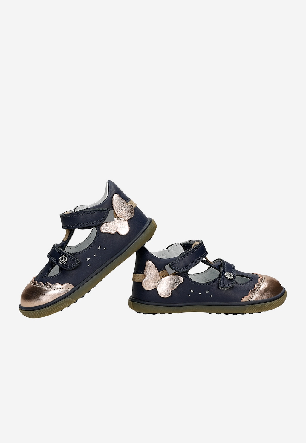 Preventivní obuv bartek baby BARTEK 81798-029, pro holčičky, tmavě modro-zlatá Widok 7