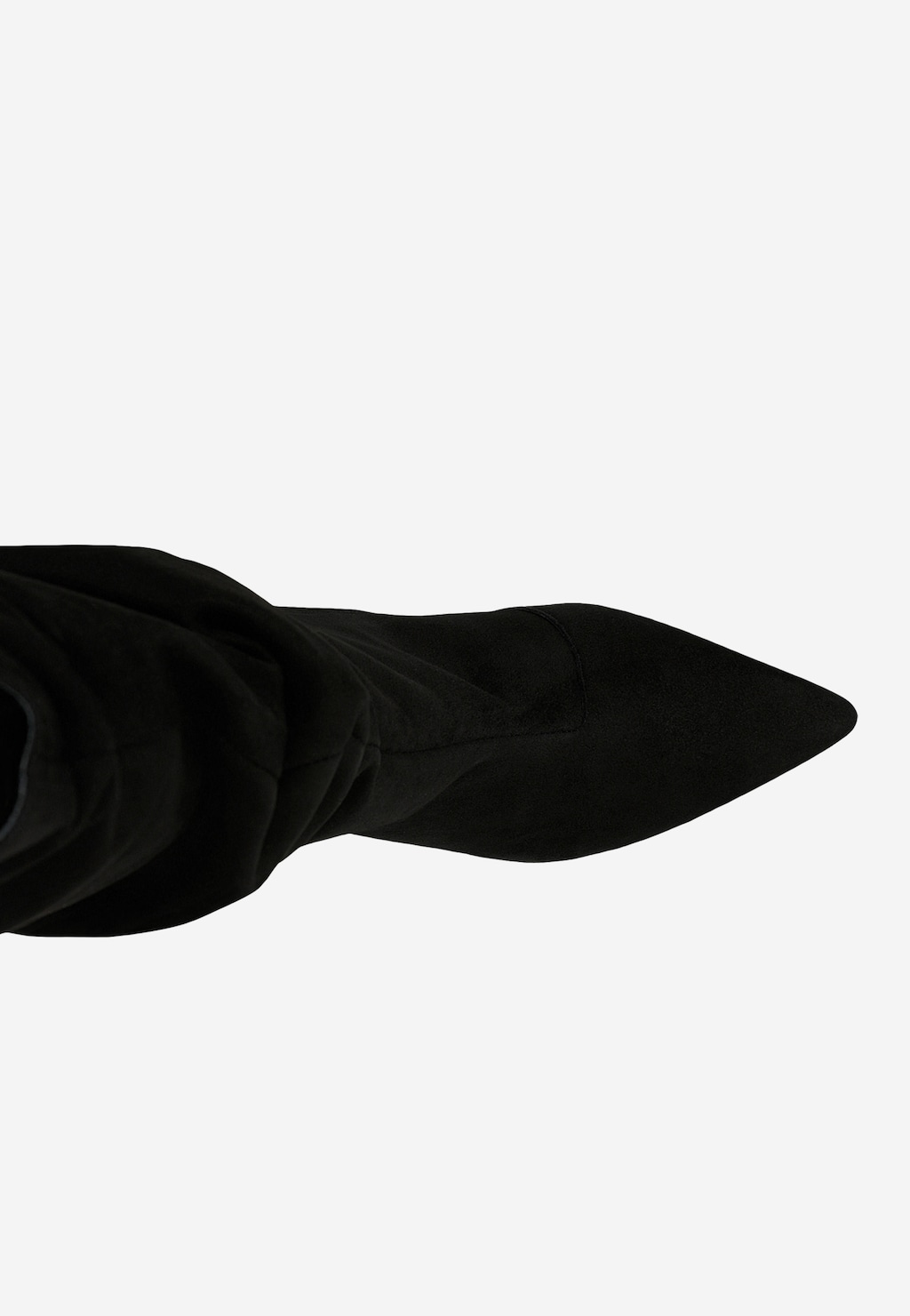 Czarne kozaki damskie na szpilce z marszczoną cholewką 71125-61 Widok 5