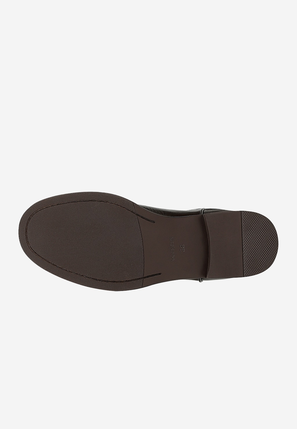 Brązowe czekoladowe kozaki damskie ze skóry licowej 71132-52 Widok 6