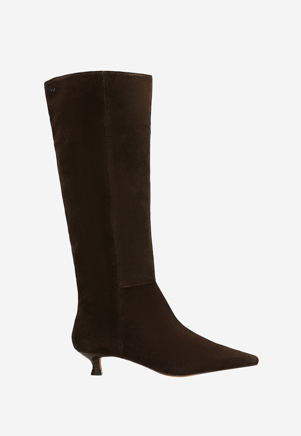 Brązowe czekoladowe kozaki damskie na niskim obcasie 71119-62 Widok 2