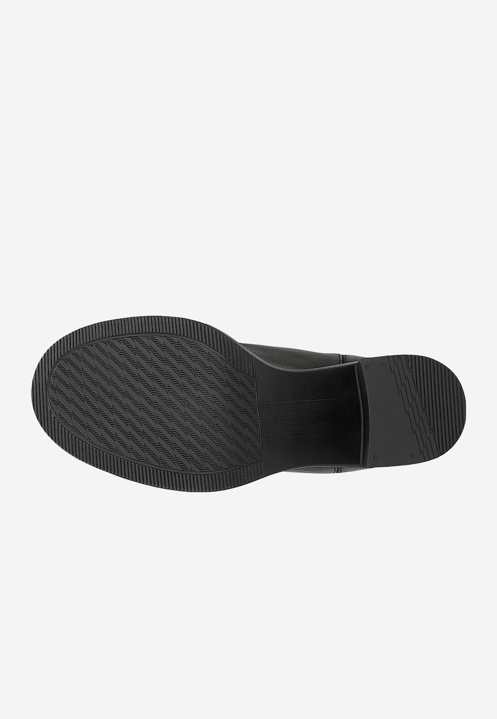 Czarne sztyblety damskie ze skóry licowej 55320-51 Widok 6