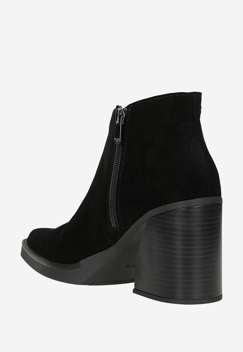 Czarne botki damskie Limited Edition z niską cholewką 55311-61 Widok 4