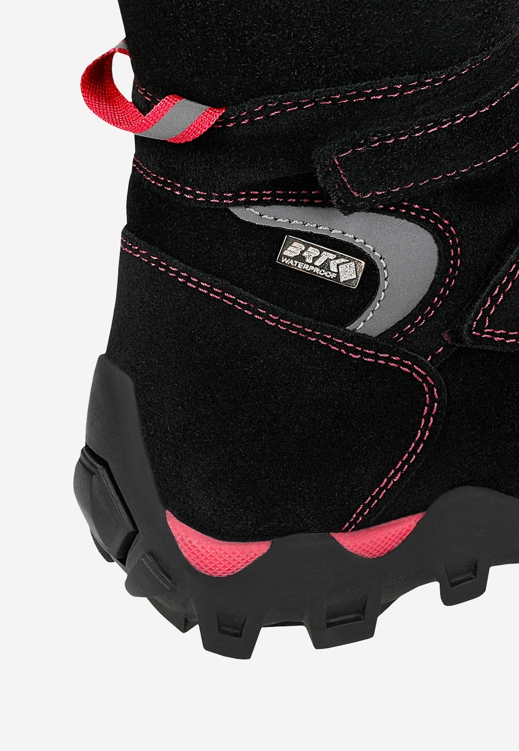 Zateplené kotníkové topánky BARTEK 14292019, pre dievčatá, čierno-ružové Widok 8