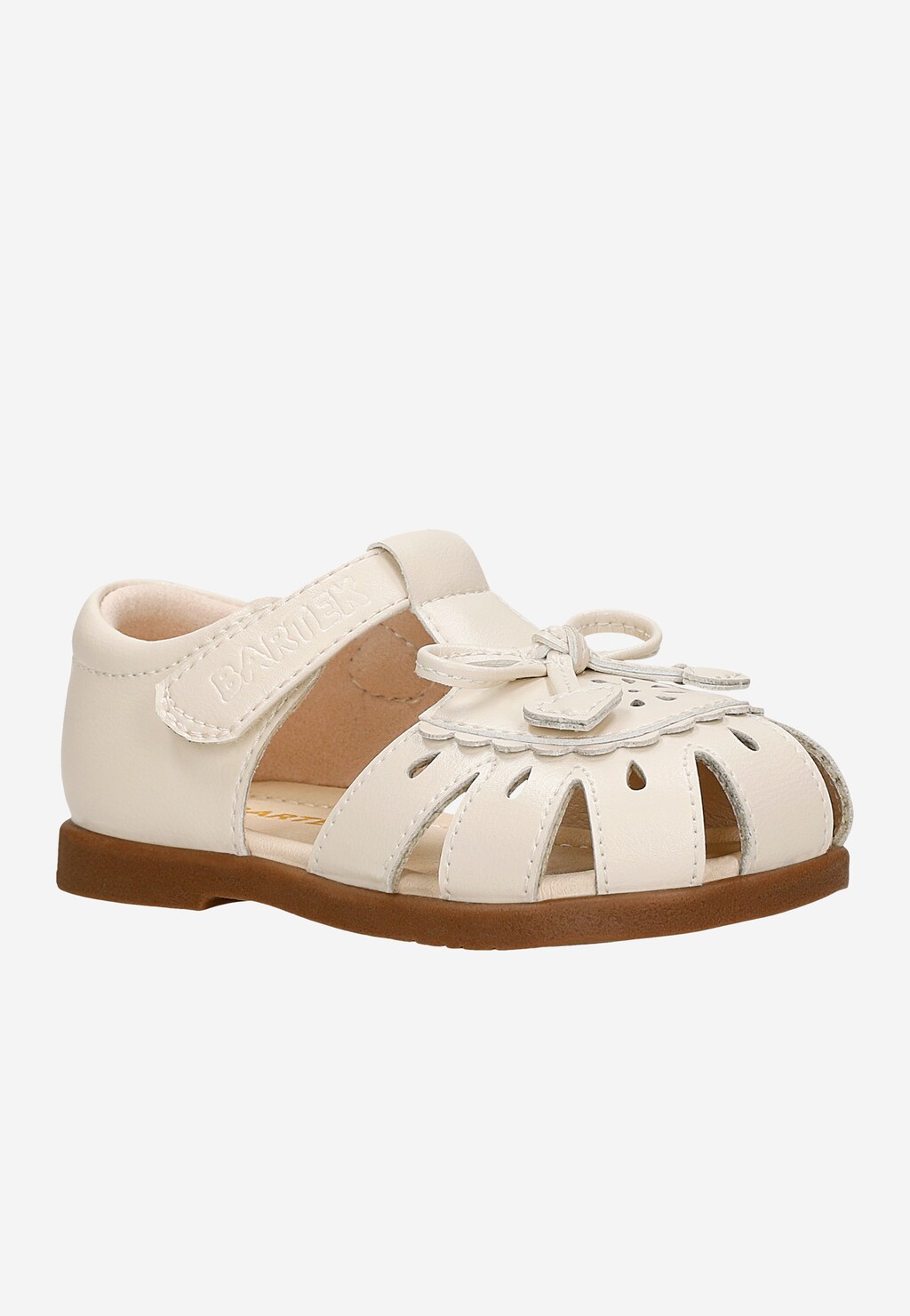 Beżowe sandały zabudowane dla dziewcząt BARTEK 89003-14 Widok 2