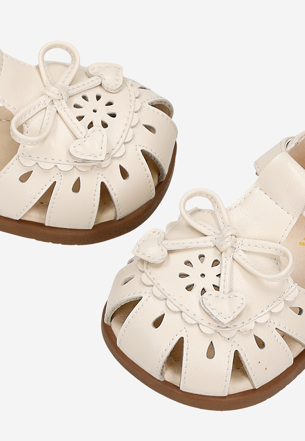 Beżowe sandały zabudowane dla dziewcząt BARTEK 89003-14 Widok 7