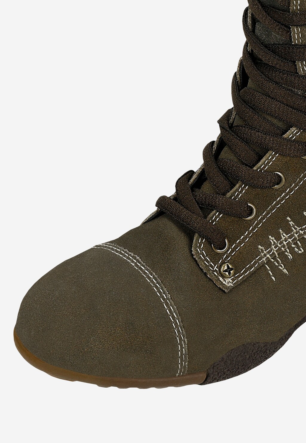 Zielone ocieplane kozaki BARTEK na brązowej podeszwie T-97317/5J5 Widok 7