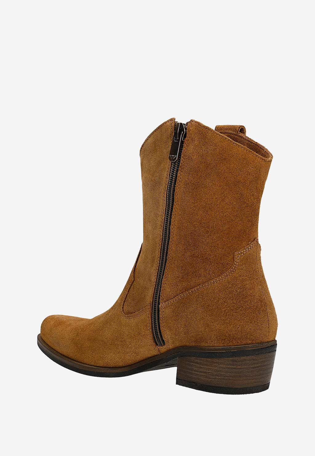 Brązowe kowbojki zapinane na zamek 55378-63 Widok 3