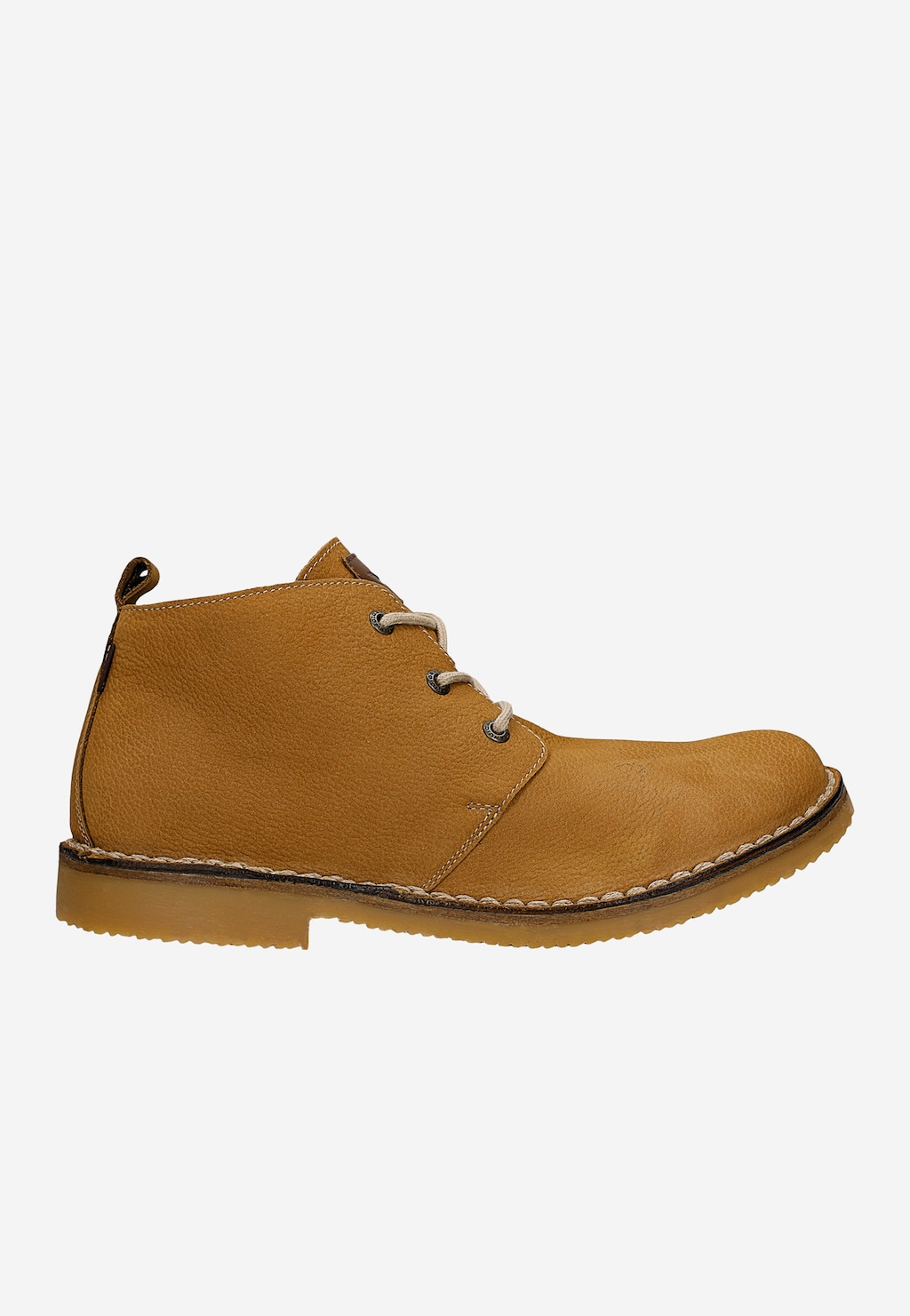 Jasnobrązowe trzewiki męskie typu chukka 24400-23 Widok 1