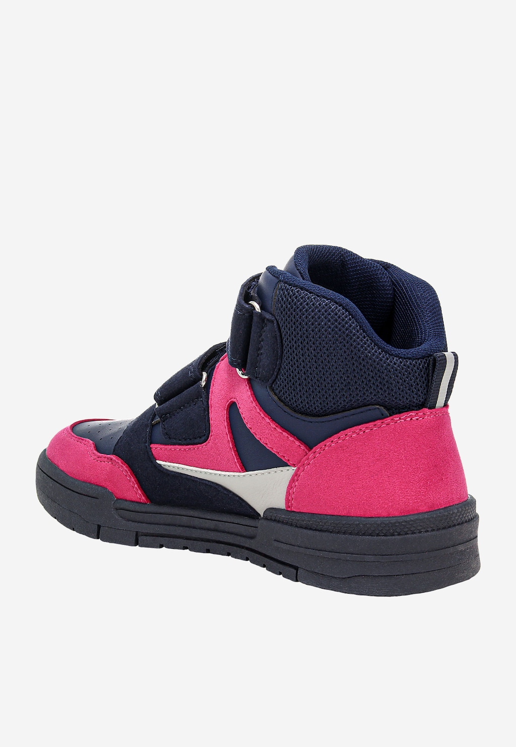 Tmavomodro-ružové kotníkové topánky pre dievčatá z mikrovlákna a textilného materiálu BARTEK 88000-16 Widok 5