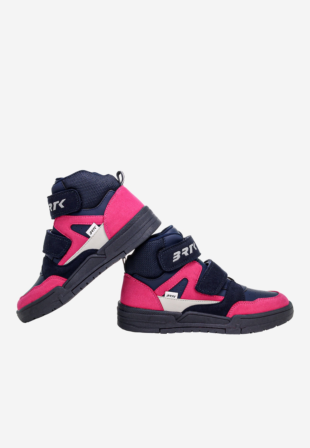 Tmavomodro-ružové kotníkové topánky pre dievčatá z mikrovlákna a textilného materiálu BARTEK 88000-16 Widok 8