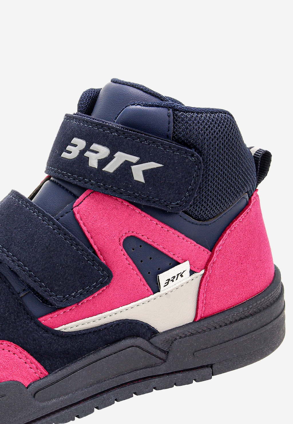 Tmavomodro-ružové kotníkové topánky pre dievčatá z mikrovlákna a textilného materiálu BARTEK 88000-16 Widok 9