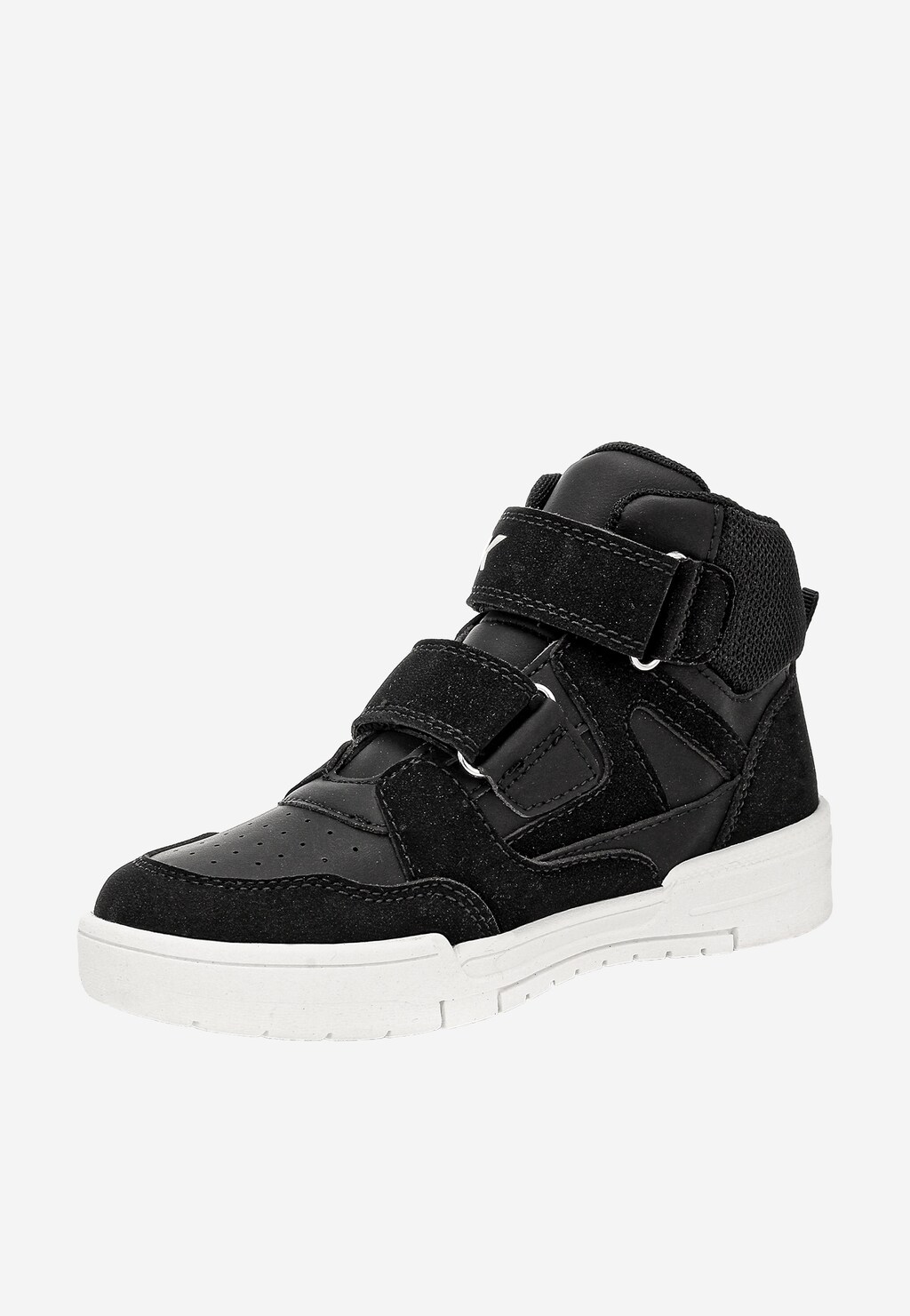 Czarne trzewiki BARTEK z białą kontrastową podeszwą 88000-11 Widok 3