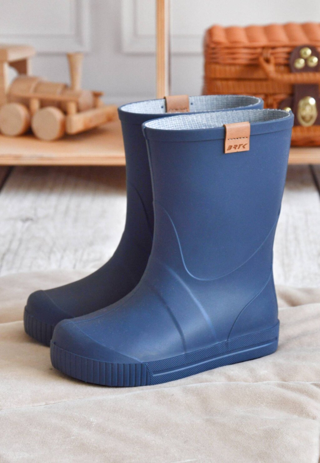 Vysoké tmavomodré detské čižmy BARTEK 86699-16 Widok 9