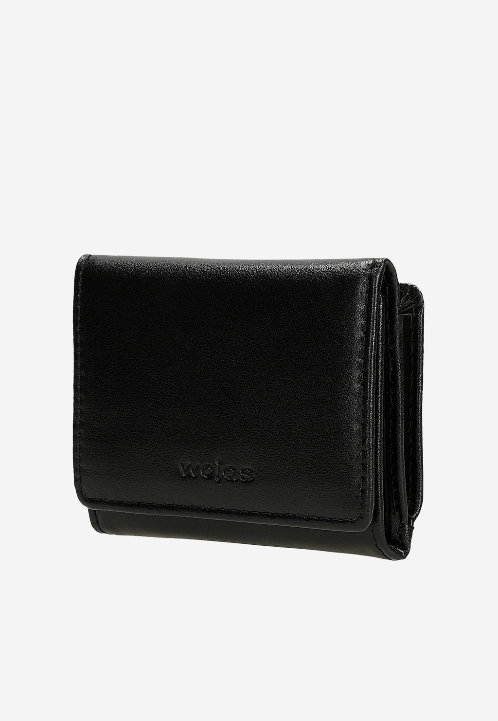 Mały czarny portfel damski ze skóry licowej 91133-51 Widok 2