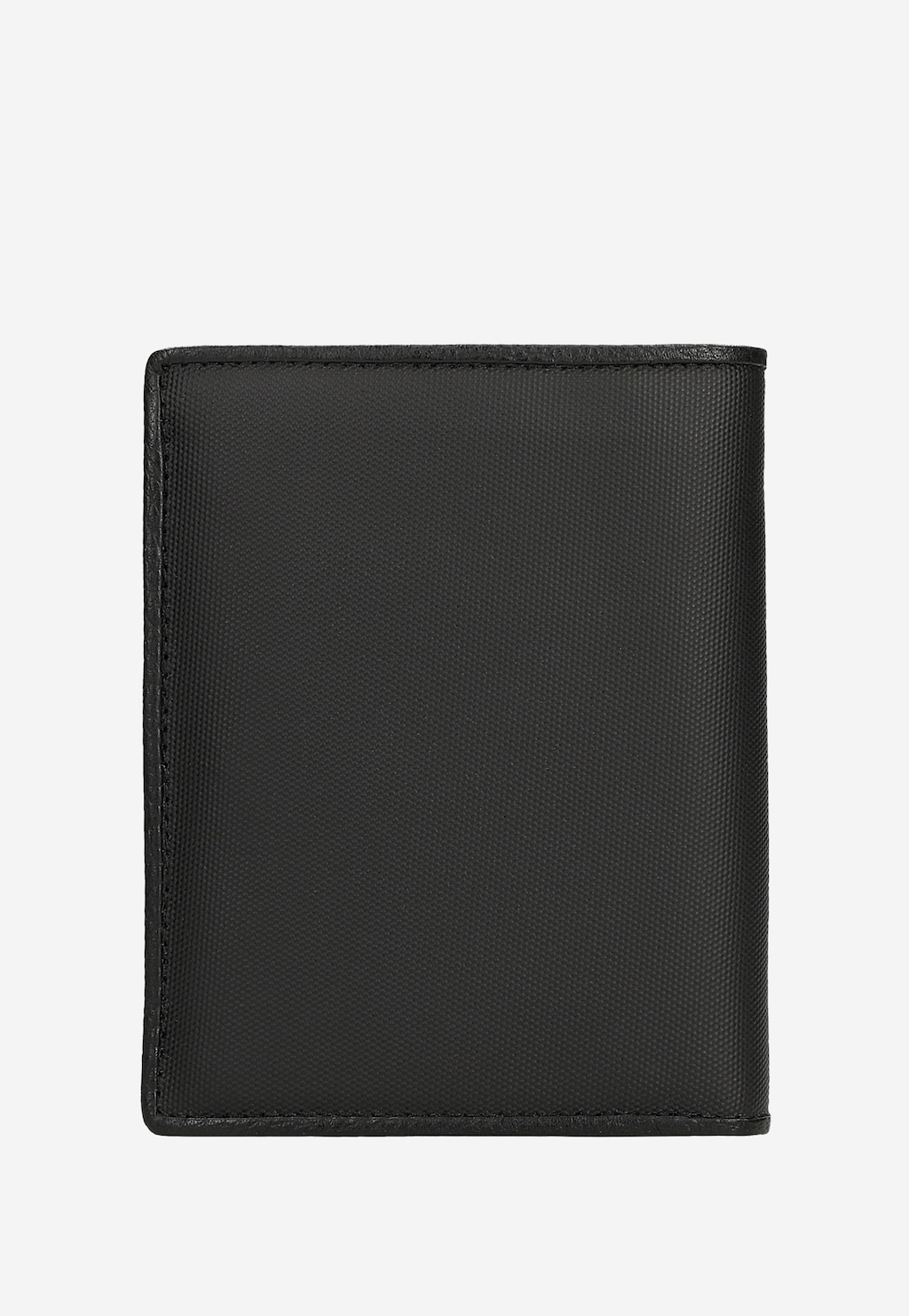 Czarny portfel RELAKS ze skórzanymi wstawkami R91004-51 Widok 4