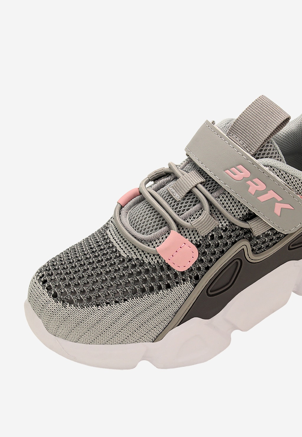 Sivé tenisky z textilného materiálu pre dievčatá BARTEK 87007-14 Widok 9