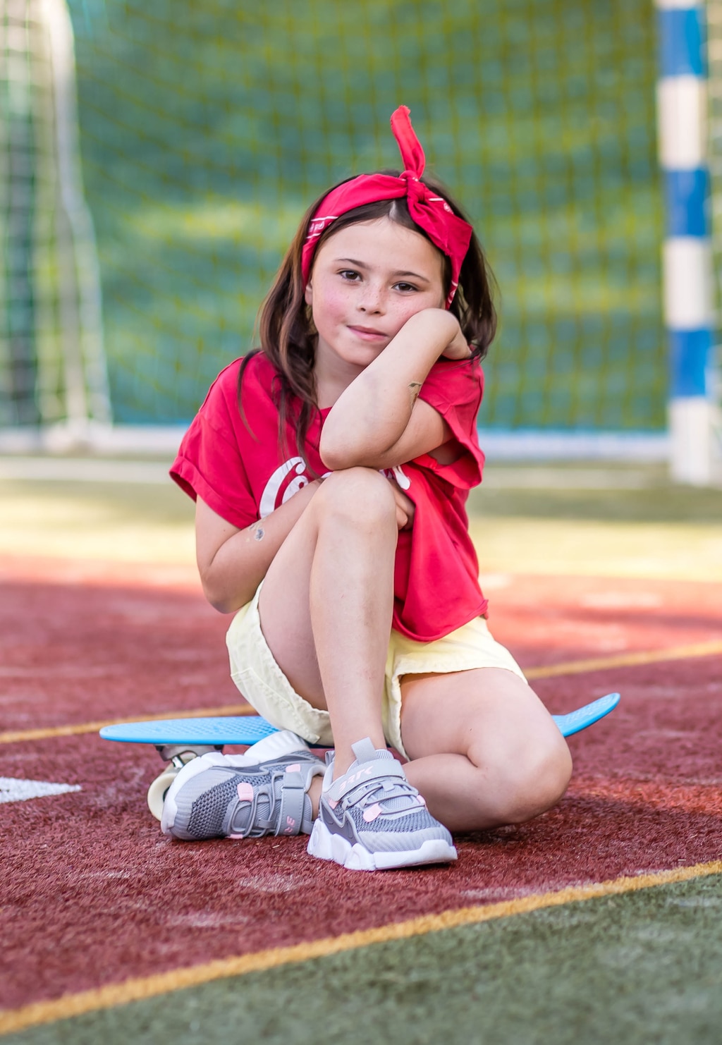 Sivé tenisky z textilného materiálu pre dievčatá BARTEK 87007-14 Widok 10