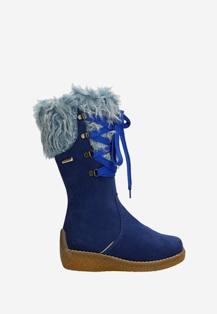 Cizme îmblănite pentru fete  BARTEK W-74328/0RR, albastru