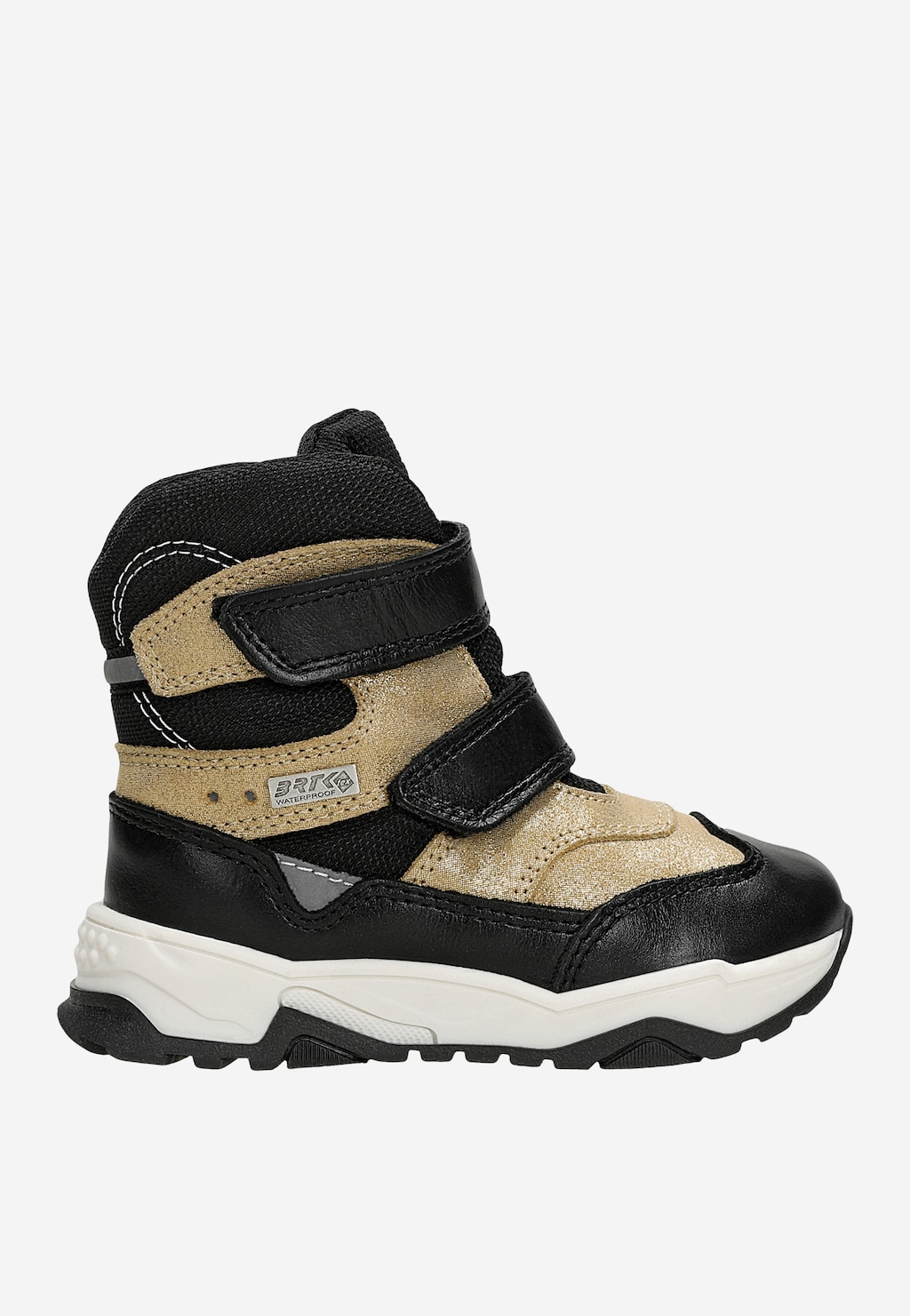 Trzewiki ocieplane BARTEK 1382-BA0L, dla dziewcząt, czarno-złoty Widok 1